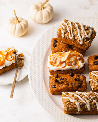 Pumpkin Mini Loaf Cakes : 3 Ways by Style Sweet Daily
