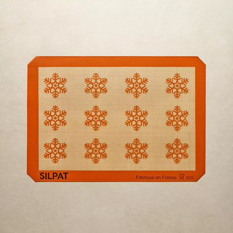 Silpat Snowflake Half Size Baking Mat - Limited Edition